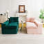 Canapé multifonctionnel luxueux en velours de couleur tortue - disposable en une rangée, côte à côte ou face à face, mobilier de salon élégant pour un décor douillet