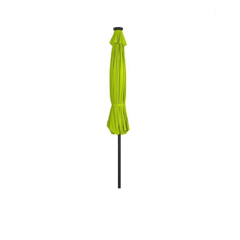 Addison 108'' Lighted Market Umbrella, Lime Green