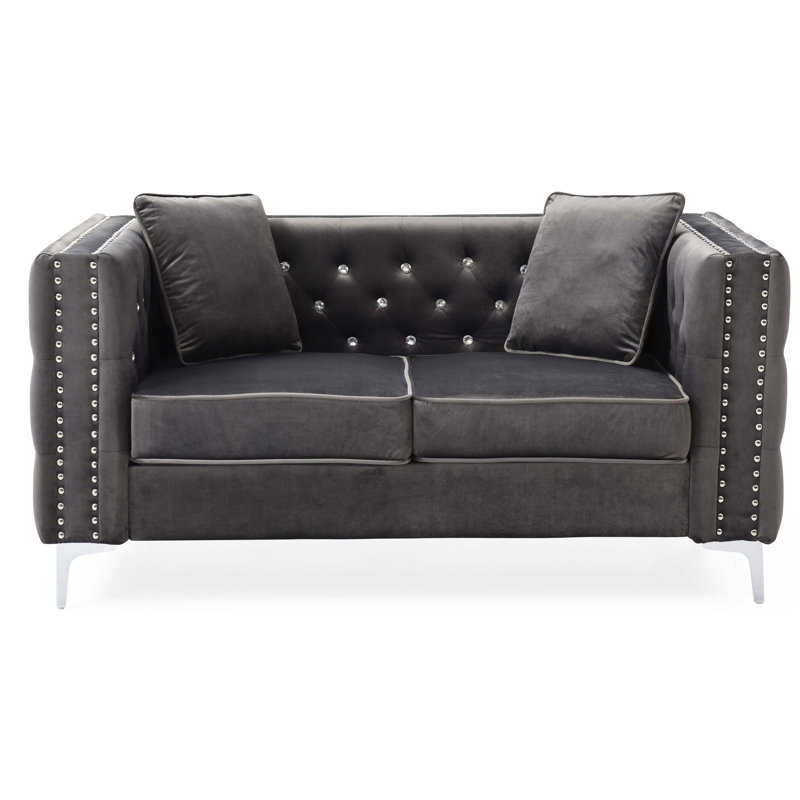 Causeuse élégante et contemporaine, Gris