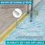 Porte de douche coulissante double sans cadre l 60 po x H 78 po avec verre trempé transparent de 5/16 po (8 mm)-102025129