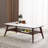 Ash wood rock plate coffee table
