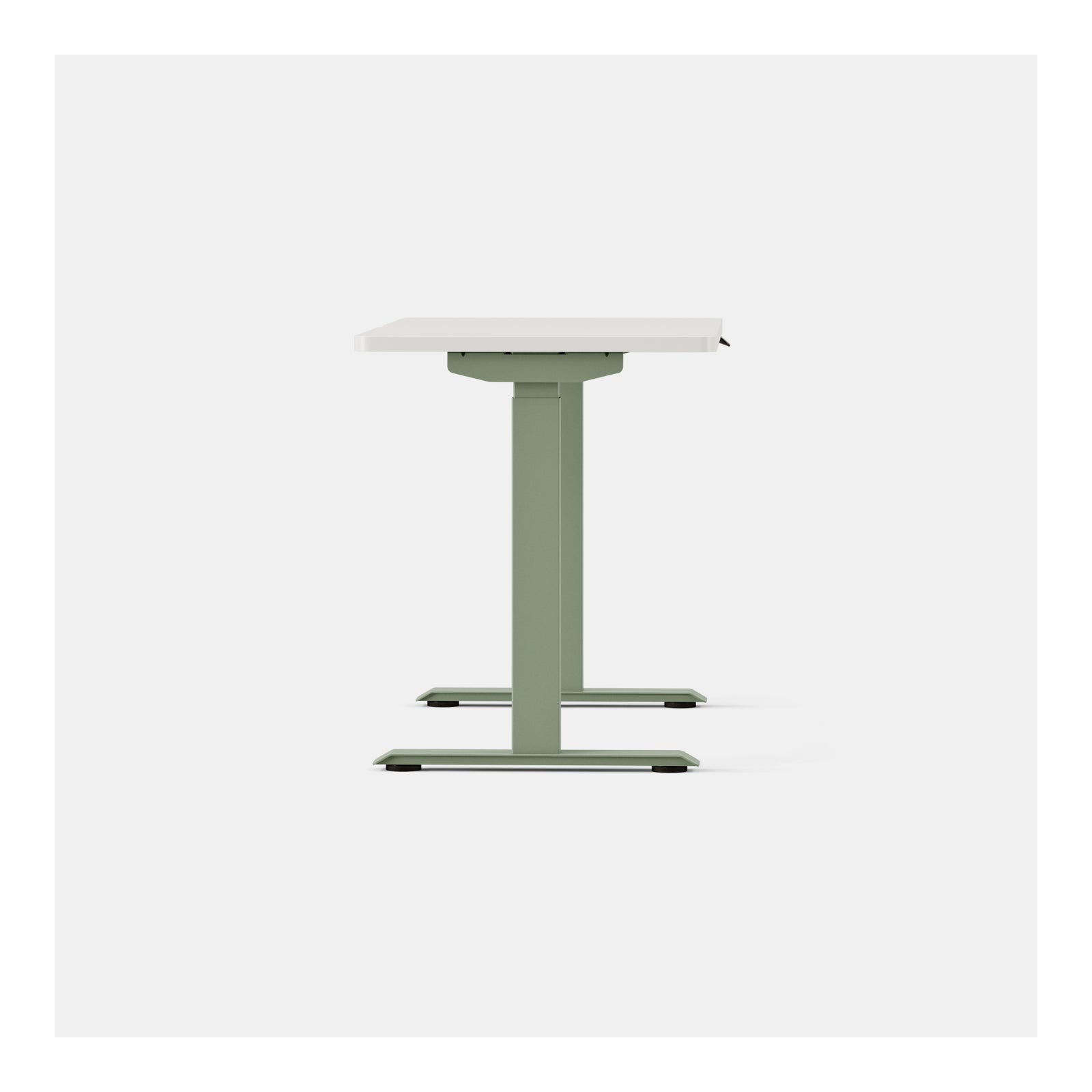 Duo Standing Desk, White, 47.3" H x 48" W x 24" D, Sage