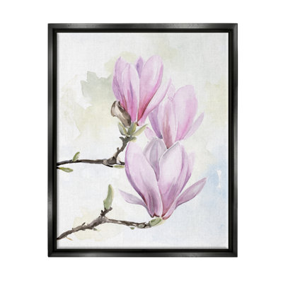 Pink Magnolia Flower Blooms by Jennifer Paxton Parker - Painting