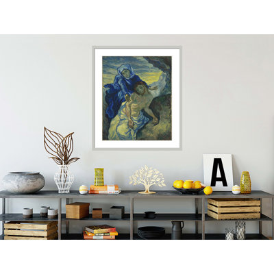 Pieta (d'après Delacroix) Saint-Remy (Piedad Saint-Remy) par Vincent van Gogh, impression giclée encadrée