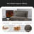 Nunciata 35.5'' Upholstered Convertible Sofa-1176123761