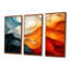 Orange et bleu Biomorphism Organic Forms VI - Biomorphism, ensemble d'art mural-107212372-107212369