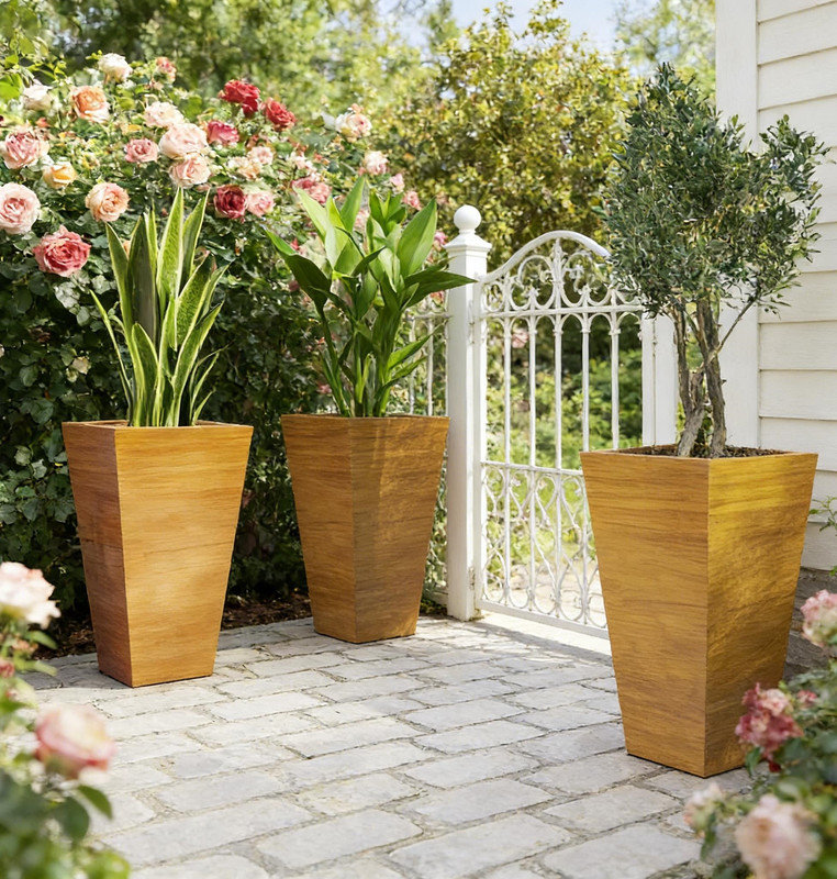Ensemble de 3 pots à fleurs Classic