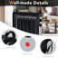 Costway 4000 BTU Electric High Efficiency Radiator Space Heater with Adjustable Thermostat