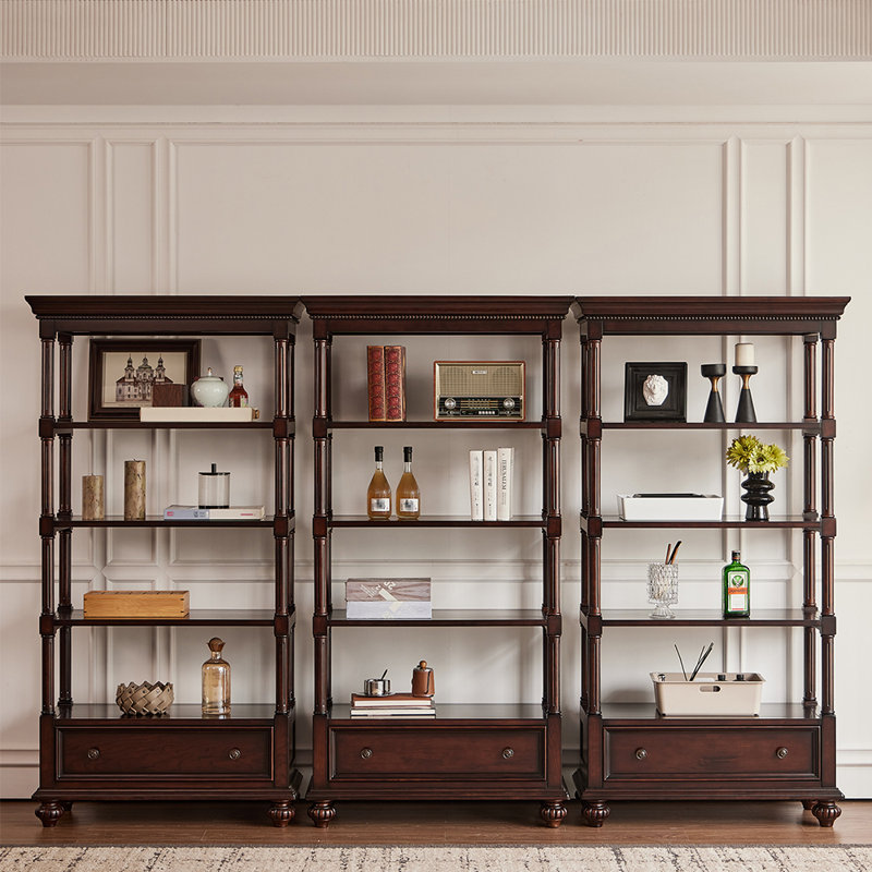 Bibliothèque de luxe classique de style américain