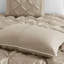 Ensemble d'édredon touffeté 7 pièces grand taupe-136392872