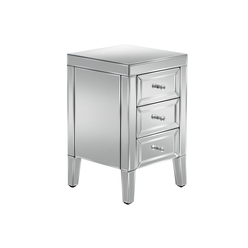 Portland 3 Drawer Bedside Table
