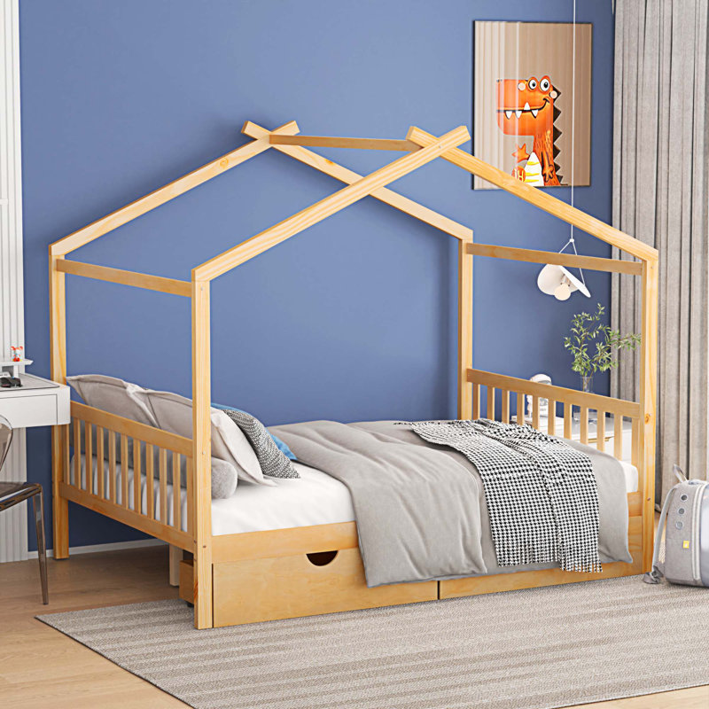 Gianetta Platform Bed by lsabelle & Max, Natural, Full / Double
