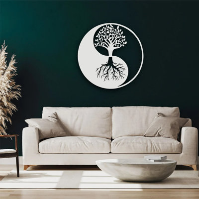 Amadea Handmade Modern Plants & Flowers Wall Decor on Metal