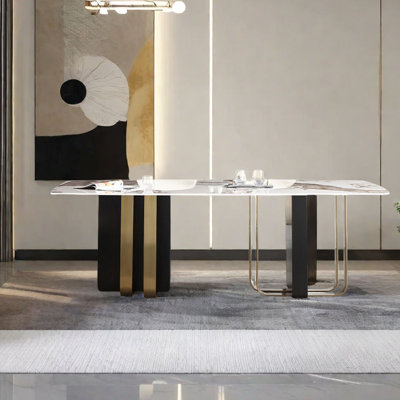 High-quality sintered  stone dining table