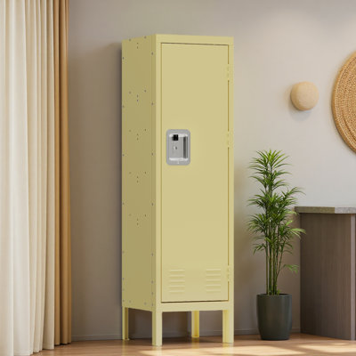 Armoire de rangement 1 porte de style rétro à 1 porte - Mobilier industriel - Pour le salon / la chambre à coucher / la salle de rangement / la salle de sport / l'école