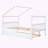 Saunderton Wooden House Bed with Trundle-299217223-298050780