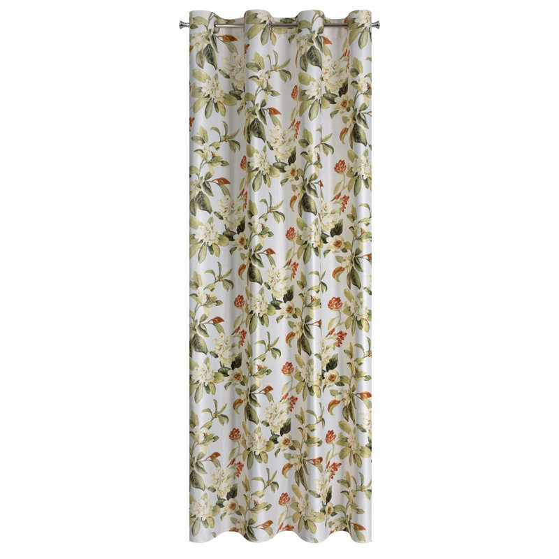 Ageet Semi Sheer Curtains Single Panel, White