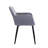 Kristina 17'' H Velvet Upholstered Metal Armchair-1805382027