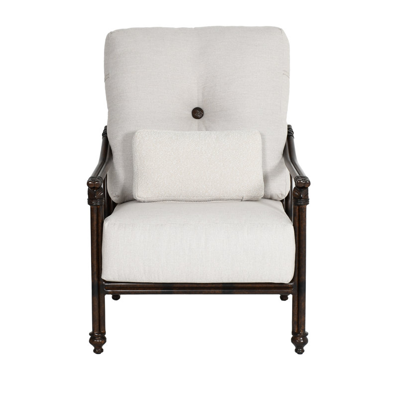 Coco Cushioned Lounge Chair w/One Accent Pillow