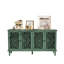 Buffet antique de 152 cm (60 pouces) avec sculptures florales, vert antique