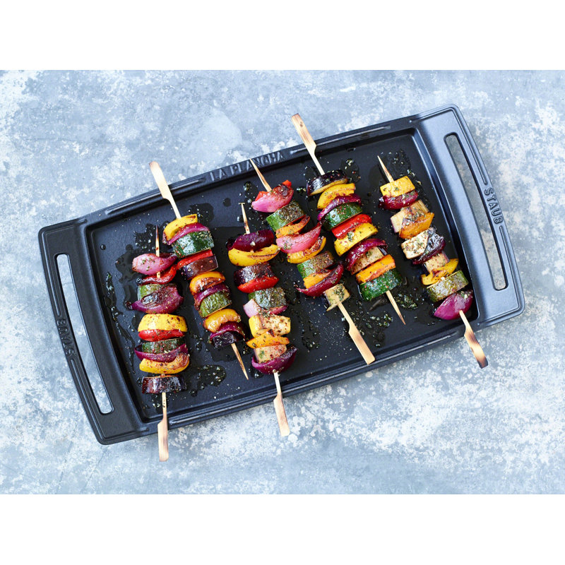 14.96 in. Non Stick Cast Iron Rectangle Griddle