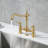 Bridge Centerset Kitchen Faucet for Sink, 2 Hole Brass Kitchen Sink Faucet-101981318