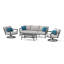 Venetia 4 Piece Sofa Seating Group with Cushions