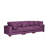Assuntino 112" Square Arm Sofa-776629876