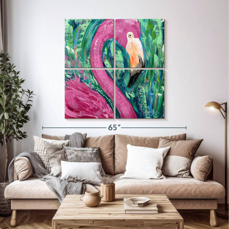 Portrait de flamant rose Brampt