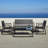 Milano Rectangular Aluminum Outdoor Coffee Table-98199790