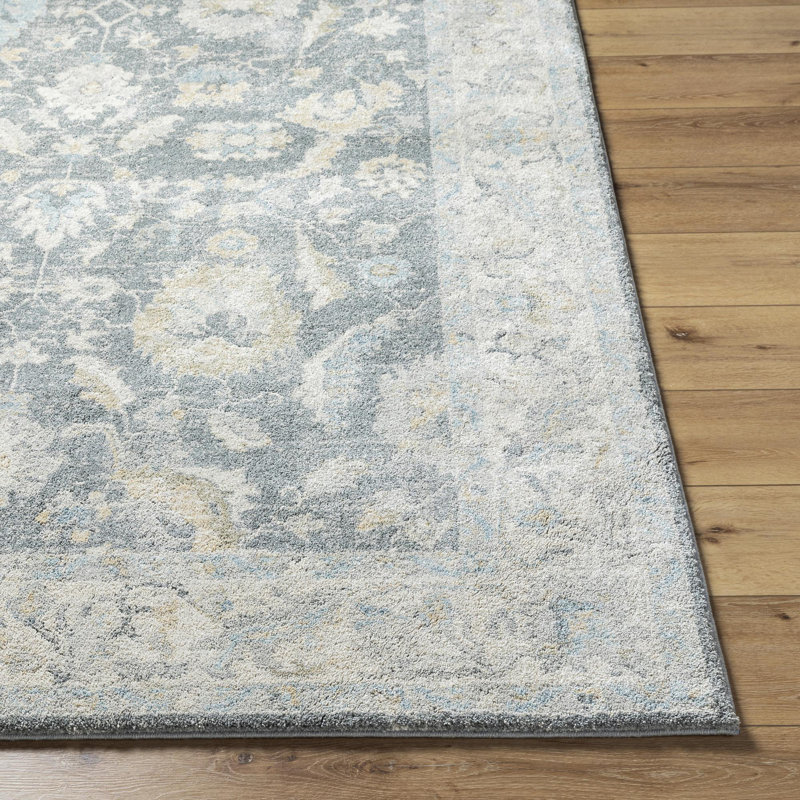 Tapis traditionnel tissé à la machine Amaurion, Rectangle 9 pi 2 po x 12 pi