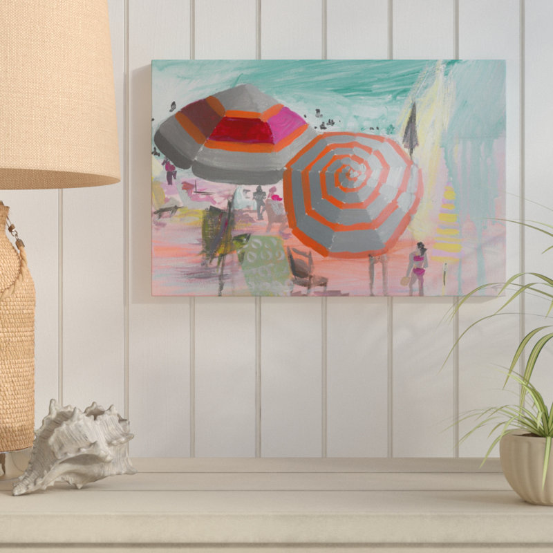 " Beachy Scene " by Parvez Taj, 40" H x 60" W x 1.5" D
