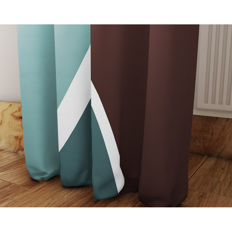 Semi Sheer Curtain Panel Pair, 40" W x 82" L
