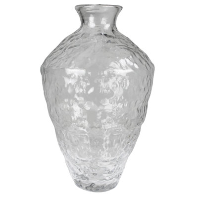 Vase texturé, grand verre