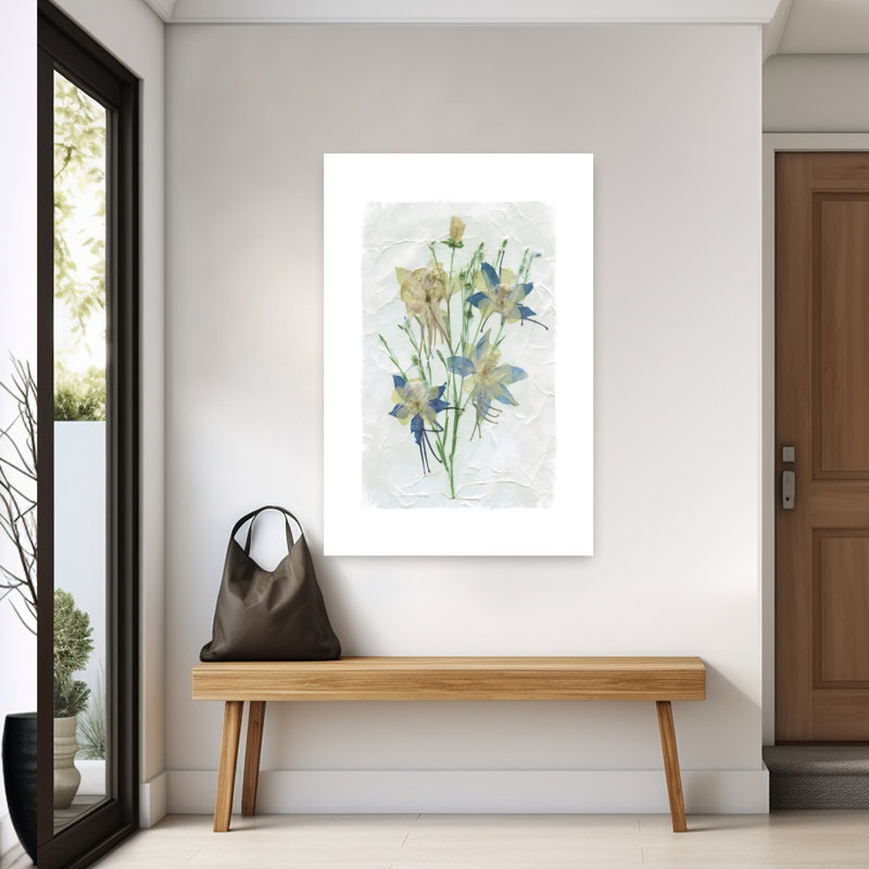 Art mural rétro Decoupage Floral IV, H 60 po x l 40 po
