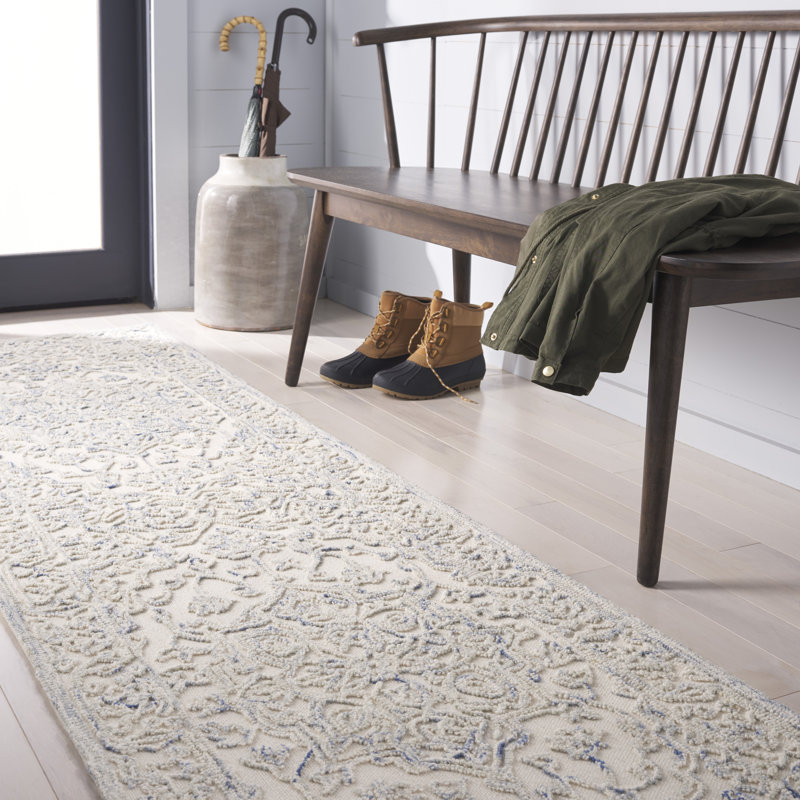 Msr Trace Martha Stewart Hand Tufted Indian Wool Pile Oriental Rug, Runner 2'3" x 8"