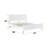 Gaines White High Gloss Finish EK Bed