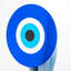Décoration murale miroir bleu et blanc Evil Eye-1023256708