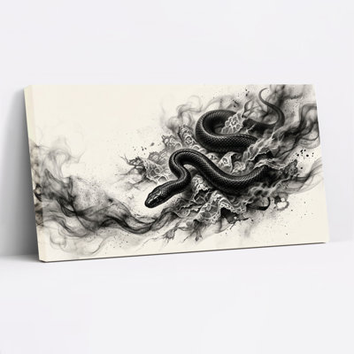 Ensemble de 1 tableau sur toile « Snake Smoke »
