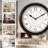 12.6" Galaxy Luminous Atomic Wall Clock For Bedroom,Illuminated Night Light Wall Clock With Smart Sensor To Turn On/Off LED Light, Oil Rubbed Bronze Black,Housewarming Gifts