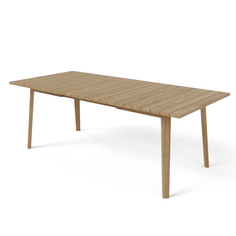 Table de salle à manger d'extérieur, H 29,5 po x l 82,7 po x P 37,4 po