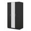 Armoire 3 portes avec miroir, armoire avec tringle et 3 tablettes fixes-1968171700