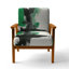 Chaise avec accoudoirs rembourrée Geometric IV-1951322359-2064762562