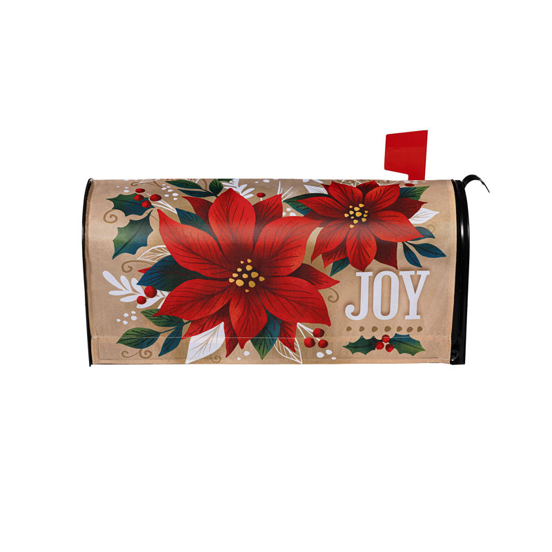 Couvercle de boîte aux lettres Joy Poinsettia