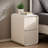Solid Wood Nightstand, Leather Nightstand With 2 Spacious Storage Drawers, Narrow Bedside Table, End Table, Compact Design, Perfect For Bedroom, Small Spaces-758888281