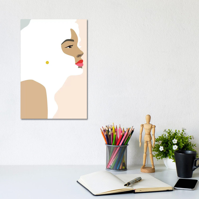 Femme ?23 Rectangle by Blek Prints - Wrapped Canvas Print, 20.32 cm H x 30.48 cm W