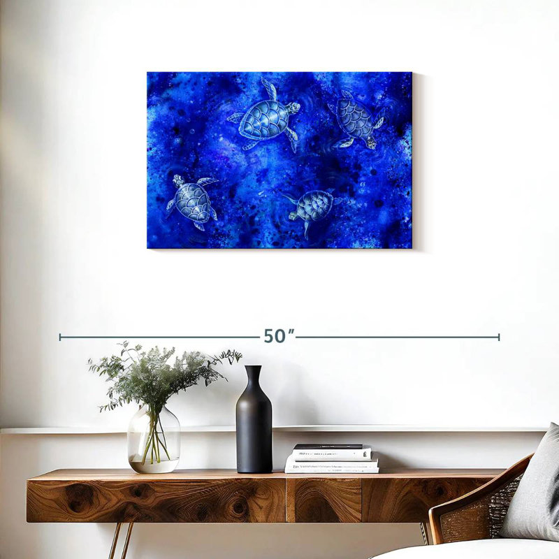 Acrylique de tortue de mer Brampt