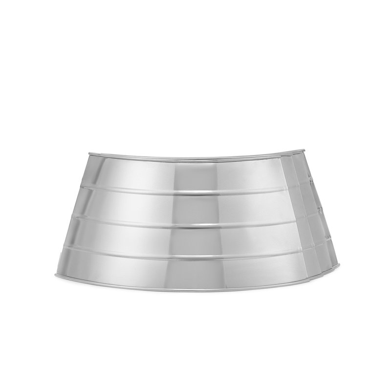 Hammered Silver Metal Christmas Tree Collar, 22.5"