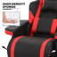 Polyurethane Video Gaming Chair, Adjustable Recliner with Footrest, Lumbar Support and Headrest-103432836