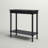 Elegant Hemenway 28'' Console Table – Neutral Finish, Turned Legs & Functional Lower Storage Shelf-353839706